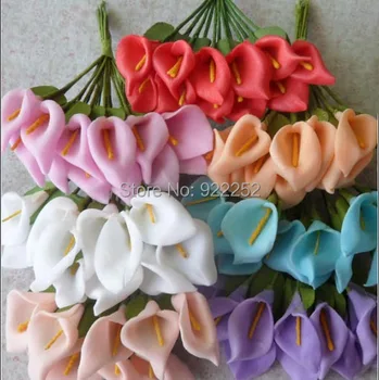 1,5 CM umelej peny kvet lacné mini kala lily kytice,diy plavidlá, na svadbu party dekorácie boutonniere&vlasy garland&Box!