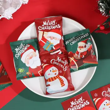 100ks Užitočné Santa Claus Baliace Tašky Dobré Tesniace Cookie Baliace Tašky Vytvoriť Atmosféra, Vianočné Dekorácie, Darčekové Tašky urob si sám