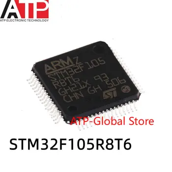 10PCS STM32F105R8T6 LQFP-64 Pôvodnom mieste zoznam microcontroller čipy