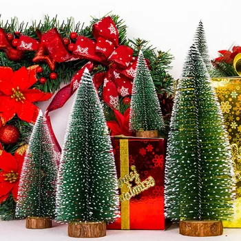 15-25 cm Mini Vianočný Stromček Falošné Borovice Mini Umelý Vianočný Stromček, Vianočné Dekorácie pre Domov Nový Rok Ornament Dary