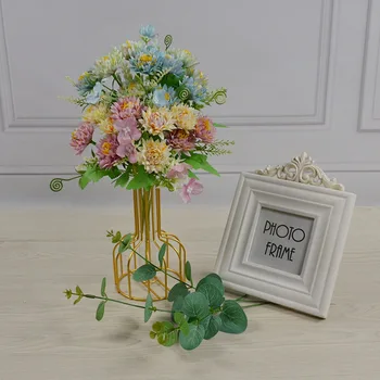 1pc Chryzantéma Kytice Home Table Kvet Usporiadanie Svadby, Party Dekorácie Umelého Hodvábu Kvetov