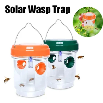 1PCS LED Solárne Wasp Pasce Bee Catcher Záhrada poľnohospodárskej pôdy Pasienkov Wasp Odpudzujúce Vonkajšie Nepremokavé Komár Lietajúci Hmyz Pasce