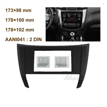 2 DIN Auto Palubnej doske Auta Mount Adaptér Rámu Console Panel Audio Rám vhodný pre NISSAN Navara NP300 Hranici 2017