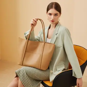 2021 Najnovšie Originálne Kožené Kabelky Ženy, Luxusné Značky Dizajnér Tote Bag Ladies Veľkú Kapacitu Cowhide Kompozitné Taška Cez Rameno