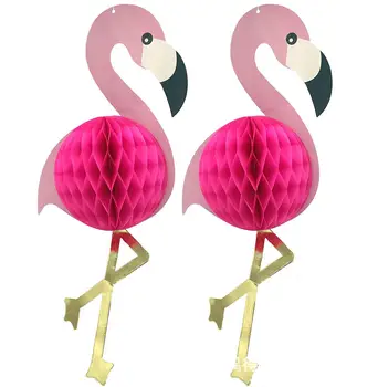 24x54cm Flamingo Honeycomb Lopta Umožňuje Flamingo Dekor Flamingo Tému Parti Hawaii Party Leta Narodeninovej Party Dekor Deti Prospech