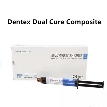 2Packs A2/A3 Tieni Zubné Dual Cure Flowable Kompozitné Prietok Živice 8g Striekačku Svetlo Samostatne Liek Core Koruny Vybudovať DENTEX