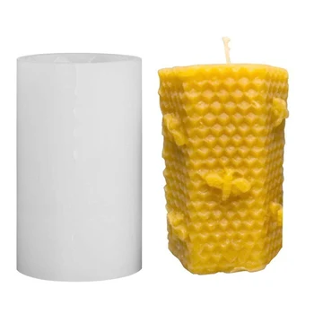 3D Včelieho Plástu, Sviečka, Silikónové Formy Úli v Tvare Úľov Formy Plesne pre Domáci včelí vosk Vosk Roztopia Sviečka Uskutočňovanie Dodávok Nástroj