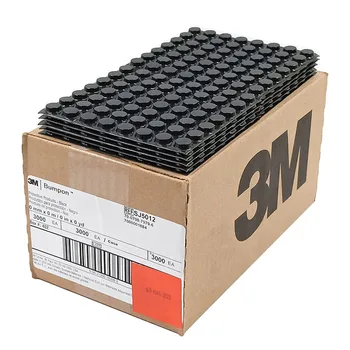 3M Bumpon Ochranných Produktov SJ5012 Black Samolepiace Šmyku odolnosť voči nárazom Gumový Nárazník 12,7 MM*3.6 mm 3000pcs/Prípad