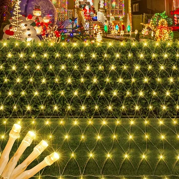 3X2M 6X4M 10X1M Led Čistý Oka Svetlo Vianočné Rozprávky String Svetlo Vonkajšie Opony Cencúľ Svetelné Girlandy Pre Záhradné Svadobné Party