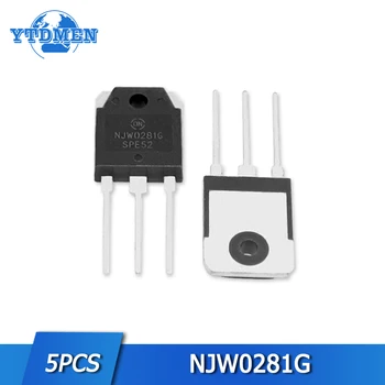 5 ks NJW0281G Tranzistor Nastaviť 250V 15A NPN NA-3P Silicon Power Tranzistory Triode BJT Elektronických Komponentov IC