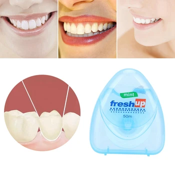 5Box Microwax Highstrength Jemných Zubná Niť Baktériami Plaku Odstránenie Zubného Cleaner Ústnej Hygieny Supplie Flosser 50 M/Roll