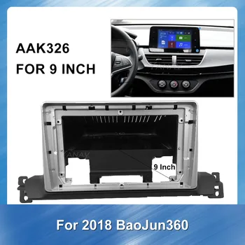 9 palcový Car audio dvd tvár rám Stereo prijímač pre BAOJUN 360 2018 stereo Rádio Fascia Panel Palubnej dosky ABS plast Inštalácia