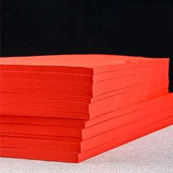 A4 A3 červený Papier Xuan-cut Ručný Papier-cut Rukopis Okno Papier Čínsky Štýl Dospelých Študent Ručne vyrábané umelecké Diela Papier