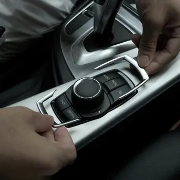 ABS Matný Chróm Multimediálny Panel Výbava pre BMW 118i 120i 125i Nový 1 2 3 4 Série F20 F30 F31 F33 F35 GT 2013 - 2016 Auto Príslušenstvo