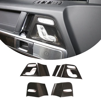 ABS Uhlíkových Vlákien Štýl Dvere Auta Tlačidlá Sedadla Panel Kryt Výbava Pre Mercedes-Benz G-Class W463 2019-2020 Príslušenstvo