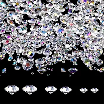 Akryl Crystal DIY Šperky Čo Dekoratívne Scatter Drahokamu Tabuľka Kvet Strany Svadobné Dekorácie Narodeniny