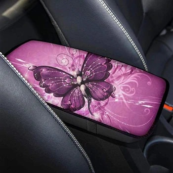 Auto stredovej Konzoly Strednej lakťovej opierky Pad 1PCs Pack Crystal Motýľ Tlač All-Počasie Bezpečnosť Ochrana Príslušenstvo