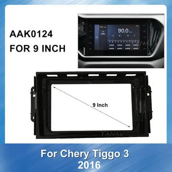 Automobilová GPS Navigácia Fascia Špeciálne Dash Výbava Auta Frame Panel Pre Chery Tiggo 3 2016 autorádia Panel Adaptér Refitting Držiak rámu