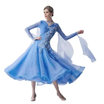 B-19117 Nový národný štandard moderného tanca súťaže šaty, sála tanečné šaty, hladké tanec tanec pre dievča