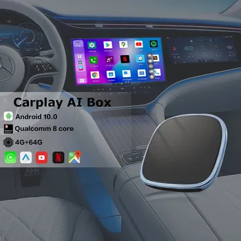 Bezdrôtové CarPlay Ai Box Applepie Max Android Auto Android 10.0 Netflix Youtube Dual Bluetooth Pre Ford Kia Hyundai Audi VW Benz