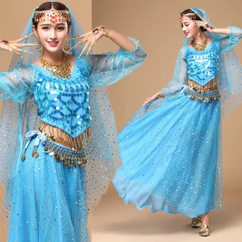 brušný tanec jeseň a v zime dlho puzdre vyhovovali India tanečné predstavenie služby dospelých, tanečné predstavenie dlhé sukne