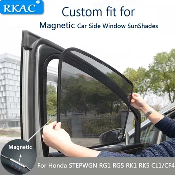 CUSTOM FIT Magnetické Auto Bočné Okno Slnko Odtiene Pokrytie Oka auto opony Slnečná clona Pre Honda STEPWGN RG1 RG5 RK1 RK5 CL1/CF4