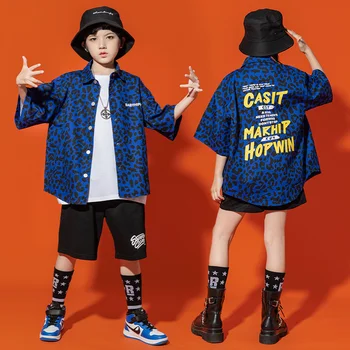 Detské Hip Hop Moderné Oblečenie Detí Hip Hop Trendy Výkon Oblečenie Chlapčenské Fashion Show Dievčenské Jazz Dance Nastaviť Lete