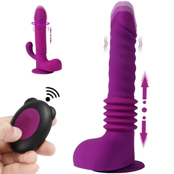 Diaľkové Ovládanie Vibrátor, Dildo s Prísavkou Teleskopická Veľký Penis sexuálnu Hračku pre Ženy G-Spot Stimulácia pre Ženská Masturbácia