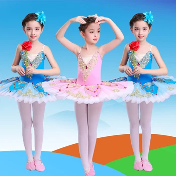 Dievčatá Gymnastické Trikot Balet, Tanec Šaty Biele Labutie Jazero Kostým Balerína Šaty Deti Baletné Šaty Deti Balet Tutu
