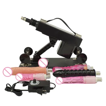 DRSNÝ ZVIERA Sex Stroj Automatické Vibrátor s Robertek Prílohu pre Ženy a Muža Teleskopická Čerpanie Zbraň Sexuálne Hračky pre Dospelých