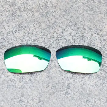 E. O. S Polarizované Rozšírené Náhradné Šošovky pre Oakley Hijinx slnečné Okuliare - Smaragdovo Zelená Polarizované Zrkadlo