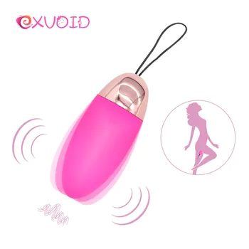 EXVOID Vibrátory pre Ženy Silikónové Vajcia Vibrátor Klitorisu Stimulátor G-bodu Masér USB Nabíjanie Orgazmus, Sexuálne Hračky pre Ženy