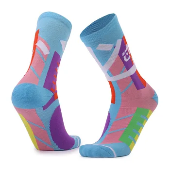 Farba basketbal ponožky s hrúbkou uterák spodnej fitness, beh športové ponožky pohodlné nosenie, odolný vzduchové hadice pre mužov, ženy