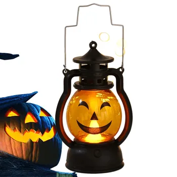 Halloween Tekvica Ghost Jack-O-Lantern Lampa Visí Prenosné LED Halloween Dekorácie Roztomilý Strany Plameň, Strašidelný Dom, Camping