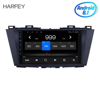 Harfey 1024*600 9 palcový Auto Multimediálny Prehrávač Android 8.1 GPS Navigačného Systému pre rok 2009 2010 2011 2012 Mazda 5 a Digitálny TV