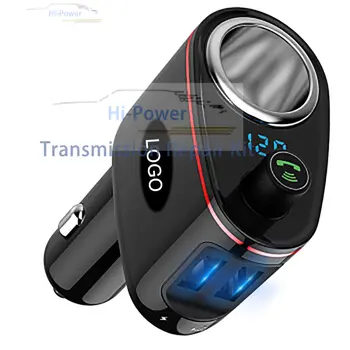 Hi-Power Univerzálny Vozidle Namontované Bluetooth, MP3, Auto Nabíjačka, 100W DC 12-24V 2 Port USB 1 Spôsob Auto Cigaretový Zapaľovač LED Displej
