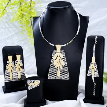 Jimbora Slávnej Značky Módne Luxusné Afrických 4 Šperky Sady Pre Ženy, Svadobné Party Zirkón Crystal Dubaj Svadobné Šperky Set Darček