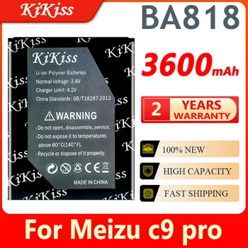 KiKiss Pre Mei zu BA818 3600mAh Batérie pre Meizu C9 Pro C9pro BA 818 BA-818 Mobilného Telefónu, Batérie