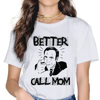 Lepšie Zavolať Mama Základné dámske Tričko Lepšie Zavolať Saul Jimmy Vtipné Tričká Krátky Rukáv Kolo Krku T-Shirt Čistej Bavlny Lete