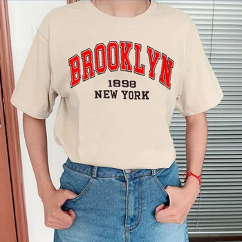 Letné Ženy T-shirts Bežné Harajuku USA Oblasti Tlačených Topy Čaj Ženský Tričko Krátky Rukáv T Shirt plus veľkosť Streetwear t tričko