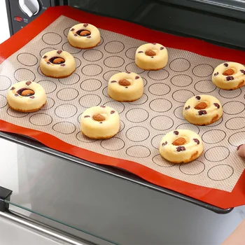 Macaron Non-Stick Silikón Na Pečenie Mat Cookie Pad Koľajových Cesto Mat Pečenie Gadget Tortu Pečenie Pečiva Nástroje Pre Kuchyňa