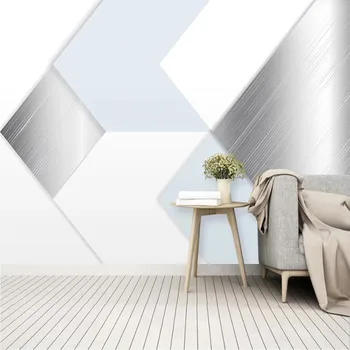 milofi vlastné veľké tapety nástenná maľba 3D moderný minimalistický metal textúra abstraktné geometrické pozadie tapetu nástenná maľba
