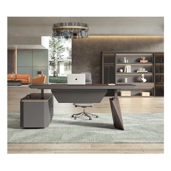 Moderný Nábytok Správca Stôl Stanicu Luxusné Drevené Výkonný Kancelársky Stôl Kancelársky Stôl Smart Výťah Šéf Stôl