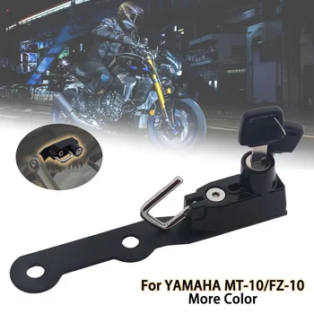 Motocyklové Prilby Zámok Strane Anti-theft Zabezpečenia s 2 Tlačidlá vhodné Pre YAMAHA MT10 FZ10 2016 2017 2018