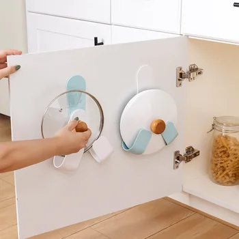 Multifunkčné domácnosti punch-free skladacie hrniec kryt rack kuchyňa nastaviteľné rotujúce rezanie palube stojan na stenu vešiak jedlo rack