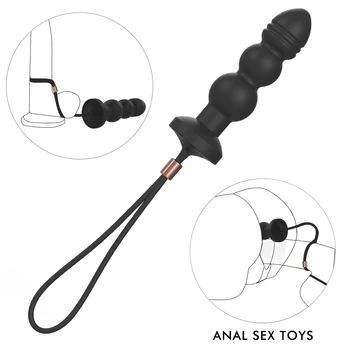 Mužskej Prostaty Masér Masturbator 7 Vibračných Análnych Plug Zadok Vibrátor Análne Korálky Análny Vibrátor Sexuálne Hračky pre Ženy, Mužov, Páry