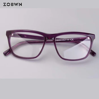 Módne značky dizajnér okuliare pre ženy krátkozrakosť presbyopia okuliare žena oculos de grau feminino červená pruple námestie počítača