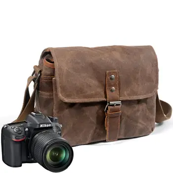 Nepremokavé profesionálny fotoaparát taška fotografie taška SLR batoh vonkajšie voľný čas plátno jeden program messenger taška pre mužov a ženy