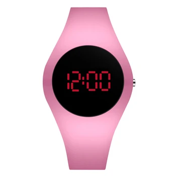 Nové!!! Ružová Bežné Ženy Hodinky LED Digitálne Šport Muži hodinky Silikónové Pár Hodinky Hodiny relogio digitálne montre homme