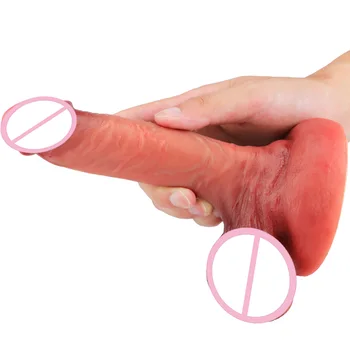 Nové Simulácie Dildo Super Realistický Penis Žena Masturbator G-spot Stimuláciu Klitorisu Vaginálne Dilatáciu Sexuálne Hračky Pre Lesbické 18